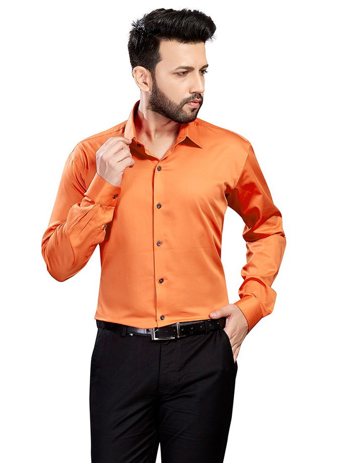 Outluk 1427 Office Wear Cotton Satin Mens Shirt Collection 